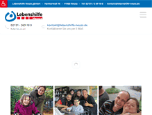 Tablet Screenshot of lebenshilfe-neuss.de